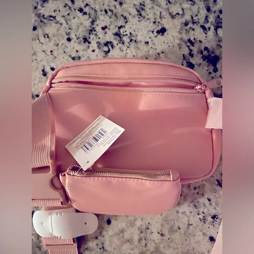 NWT MAKE MARKET 2 piece Crossbody Pink w coin purse to match backpack Both New
